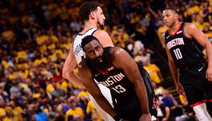 James Harden und die Rockets haben Spiel 1 gegen die Warriors mit 100:104 verloren.