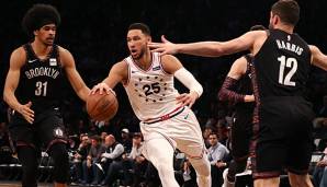 Ben Simmons liefert gegen die Nets einen bärenstarken Auftritt ab.