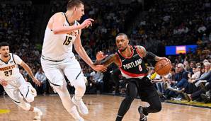 Damian Lillard erzielte gegen Denver 39 Punkte.