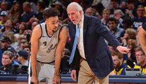 Derrick White und Gregg Popovich verabschiedeten sich nach der ersten Playoff-Runde.