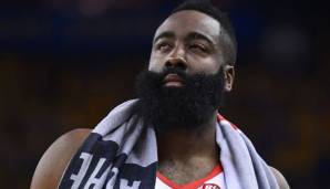 James Harden wurde von seiner Augenverletzung in Game 2 sichtlich eingeschränkt.