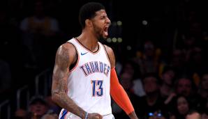 FIRST TEAM - Paul George (Forward, Oklahoma City Thunder): 28 Punkte, 8,2 Rebounds, 4,1 Assists, 2,2 Steals, 43,8 Prozent FG in 36,9 Minuten pro Partie (433 Stimmen).