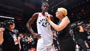 Doris Burke interviewt Pascal Siakam nach Spiel 1 der NBA Finals.