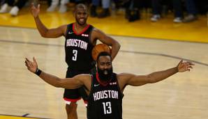 Zwischen James Harden und Chris Paul von den Houston Rockets gibt es angeblich Zoff.