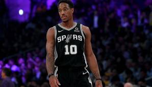 ABGESAGT: DeMar DeRozan (Shooting Guard), San Antonio Spurs - Stats 2018/19: 21,2 Punkte, 6,0 Rebounds, 6,2 Assists bei 48,1 Prozent (77 Spiele)