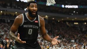 ABGESAGT: Andre Drummond (Center), Detroit Pistons - Stats 2018/19: 17,3 Punkte, 15,6 Rebounds, 1,4 Assists bei 53,3 Prozent FG (79 Spiele)