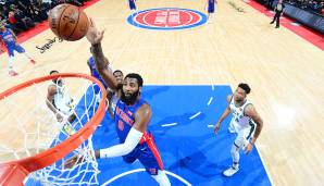 Platz 2: Andre Drummond (C, Detroit Pistons, Alter: 25) - Status: Spieleroption in Höhe von 28,8 Mio. Dollar / Gehalt 2019/20: 27,1 Mio. Dollar / Stats 2018/19: 17,3 Punkte, 15,6 Rebounds, 53,3 Prozent FG