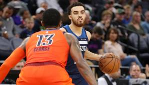 Platz 16: Tyus Jones (G, Minnesota Timberwolves, Alter: 23) - Status: Restricted / Gehalt 2018/19: 2.4 Mio. Dollar / Stats: 6,9 Punkte, 4,8 Assists