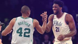 Platz 10 - PHILADELPHIA 76ERS: Al Horford und Joel Embiid - Das vielleicht spannendste Experiment der NBA. Passen die Bigs zusammen? Wenn ja, dürfte in der Zone für die Sixers nichts anbrennen.