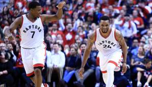 Platz 19: Toronto Raptors - Kyle Lowry (14,2 Punkte, 8,7 Assists, 4,8 Rebounds) und Norman Powell (8,6 Punkte, 2,3 Rebounds)