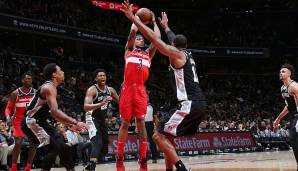 Platz 15: Washington Wizards - Ish Smith (8,9 Punkte, 3,6 Assists) und Bradley Beal (25,6 Punkte, 5,5 Assists, 5 Rebounds)