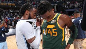 Platz 4: Utah Jazz - Mike Conley (21,1 Punkte, 6,4 Assists) und Donovan Mitchell (23,8 Punkte, 4,2 Assists, 4,1 Rebounds)