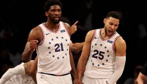 Welche Bilanzen erreichen die Teams in der Eastern Conference? 1. Milwaukee Bucks - 57-25, 2. Philadelphia 76ers - 55-27, 3. Boston Celtics - 48-34, 4. Indiana Pacers 45-37, 5. Brooklyn Nets - 45-37