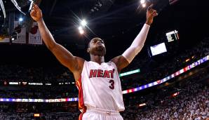 PLATZ 1: Dwyane Wade (Miami Heat, Chicago Bulls, Cleveland Cavaliers) - 100 prozentige Wahrscheinlichkeit, in die Hall of Fame zu kommen.