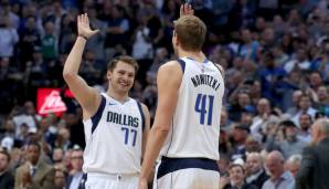 Platz 10: Luka Doncic (72 Spiele von 2018 bis 2019; Win Shares: 4,9): Leider nur ein Jahr an der Seite von Dirk. Dafür dürfte Luka der legitime Nachfolger als Franchise Player in Dallas werden.