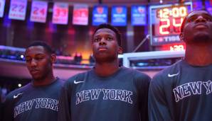 Trade-Gerüchte: Die Pistons haben offenbar ein Auge auf Frank Ntilikina geworfen. Der Franzose soll mal für einen Zweitrundenpick zu haben gewesen sein …