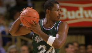 Platz 5: Mark Aguirre (Dallas Mavericks) - 17 Assists gegen die Denver Nuggets am 23. November 1988 (ein weiteres Spiel mit mindestens 15 Assists).