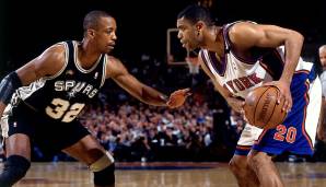 ALLAN HOUSTON: Die Knicks-Legende schoss die NYK mit 34 Punkten in Spiel drei zum einzigen Sieg gegen die Spurs. Erzielte zwar 21,6 Punkte im Schnitt, war aber wie das gesamte Team eiskalt aus der Distanz (16,7 Prozent). Seine besten Jahre folgten noch.