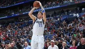 Platz 18: Luka Doncic (Dallas Mavericks) - 7 Dreier (10 Versuche) am 28. Dezember 2018 gegen die New Orleans Pelicans.