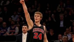 Platz 12: Lauri Markkanen (Chicago Bulls) - 8 Dreier (15 Versuche) am 10. Januar 2018 gegen die New York Knicks.