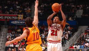 Platz 3: Chris Duhon (Chicago Bulls) - 8 Dreier (9 Versuche) am 16. April 2005 gegen die Atlanta Hawks.