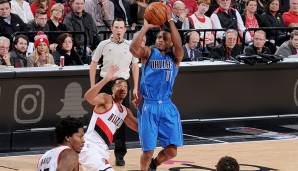 Platz 1: Yogi Ferrell (Dallas Mavericks) - 9 Dreier (11 Versuche) am 3. Februar 2017 gegen die Portland Trail Blazers.