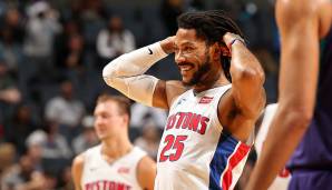 PLATZ 16: Derrick Rose (Detroit Pistons) - Usage Rate: 29,7 Prozent. True Shooting Percentage: 55,7 Prozent.