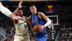 Kristaps Porzingis verbuchte gegen die Milwaukee Bucks ein Double-Double.