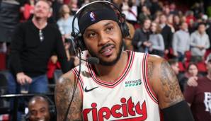 Blazers-Forward Carmelo Anthony erhielt die Auszeichnung zum Spieler der Woche erstmals seit 2014.