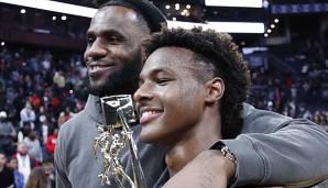 LeBron James freute sich für seinen Sohn Bronny.