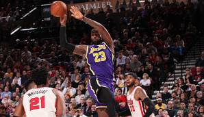 LeBron James verteilte gegen Portland 16 Assists.