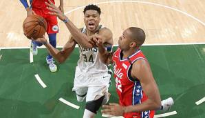 Giannis Antetokounmpo dominiert beim Sieg der Bucks gegen die Sixers.