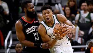 James Harden hat gegen Giannis Antetokounmpo ausgeteilt.