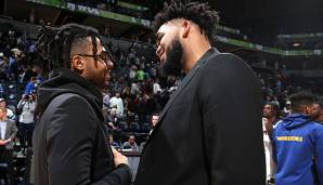 Karl-Anthony Towns und D'Angelo Russell sind gute Freunde.