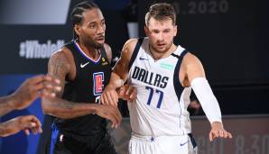 Kawhi Leonard und Luka Doncic liefern sich einen irren Schlagabtausch, doch am Ende schickt die Klaue die Mavs nach einem starken vierten Viertel nach Hause.