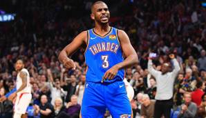 Chris Paul (Guard, Oklahoma City Thunder) - First Team Votes: 2, Second Team Votes: 52, Third Team Votes: 33 - GESAMTPUNKTE: 199 (9. All-NBA-Nominierung).