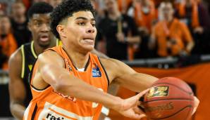 8. NEW YORK KNICKS: Killian Hayes (ratiopharm Ulm/Deutschland, PG, 19 Jahre) - Stats: 11,6 Punkte, 5,3 Assists, 2,8 Rebounds und 1,4 Steals bei 48,2 Prozent FG und 29,4 Prozent Dreier in 24,8 Minuten (30 Spiele in der BBL, im Pokal und im Eurocup)