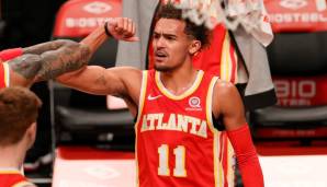 Platz 6: TRAE YOUNG (Atlanta Hawks) - 368.126 Stimmen - Stats 2020/21: 26,6 Punkte und 9,0 Assists bei 42,3 Prozent aus dem Feld (20 Spiele)