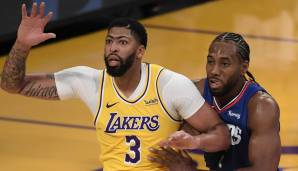 Platz 4: ANTHONY DAVIS (Los Angeles Lakers) - 1.192.881 Stimmen - Stats 2020/21: 22,3 Punkte, 8,7 Rebounds und 1,9 Blocks bei 52,4 Prozent aus dem Feld (19 Spiele)