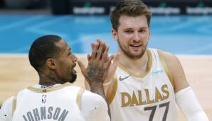 Platz 2: LUKA DONCIC (Dallas Mavericks) - 1.395.719 Stimmen - Stats 2020/21: 27,2 Punkte, 8,9 Rebounds und 9,6 Assists bei 46,1 Prozent aus dem Feld (21 Spiele)