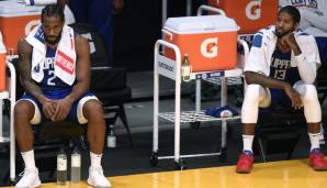 Kawhi Leonard (l.) wird den L.A. Clippers vorerst nicht mehr zur Verfügung stehen.