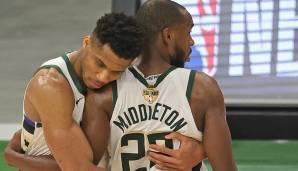 Giannis Antetokounmpo und die Bucks haben die Finals ausgeglichen.