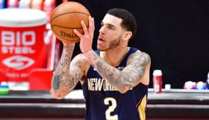 Platz 7: LONZO BALL | Team: New Orleans Pelicans | Alter: 23 | Status: Restricted Free Agent | Gehalt 20/21: 11 Millionen | Stats 20/21: 14,6 Punkte und 5,7 Assists bei 41,4 Prozent FG und 37,8 Prozent Dreier in 31,8 Minuten (55 Spiele).