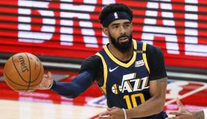 Platz 6: MIKE CONLEY | Team: Utah Jazz | Alter: 33 | Status: Unrestricted Free Agent | Gehalt 20/21: 34,5 Millionen | Stats 20/21: 16,2 Punkte und 6,0 Assists bei 44,4 Prozent FG und 41,2 Prozent Dreier in 29,4 Minuten (51 Spiele).