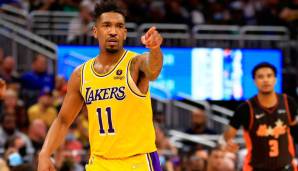 Platz 5: MALIK MONK | Team: Los Angeles Lakers | Alter: 24 | Status: Unrestricted Free Agent | Gehalt 21/22: 1,8 Mio. | Stats 21/22: 13,8 Punkte, 3,4 Rebounds und 2,9 Assists bei 47,3 Prozent FG und 39,1 Prozent Dreier in 28,1 Minuten (76 Spiele)