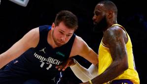 Luka Doncic suchte spät das Duell mit LeBron James.