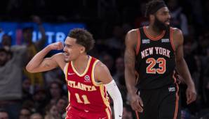 Platz 3: Trae Young (Atlanta Hawks) - 28,3 Punkte, 3,8 Rebounds, 9,6 Assists über 72 Spiele (45,9 Prozent FG, 38,3 Prozent Dreier)