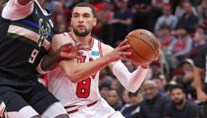 Platz 4: ZACH LAVINE (Chicago Bulls) - 24,7 Punkte, 4,6 Rebounds, 4,5 Assists über 65 Spiele (47,7 Prozent FG, 39,3 Prozent Dreier)