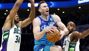 Platz 9: GORDON HAYWARD (Charlotte Hornets) - 15,9 Punkte, 4,6 Rebounds, 3,6 Assists über 49 Spiele (45,9 Prozent FG, 39,1 Prozent Dreier)