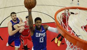 Platz 4: PAUL GEORGE (L.A. Clippers) - 24,6 Punkte, 6,8 Rebounds, 5,5 Assists über 29 Spiele (41,9 Prozent FG, 34,3 Prozent Dreier)